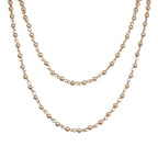 Crystal Beaded Chain Necklace N1163