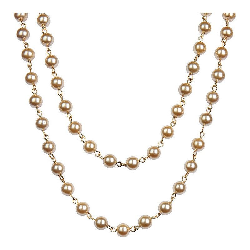 Crystal Beaded Chain Necklace N1163