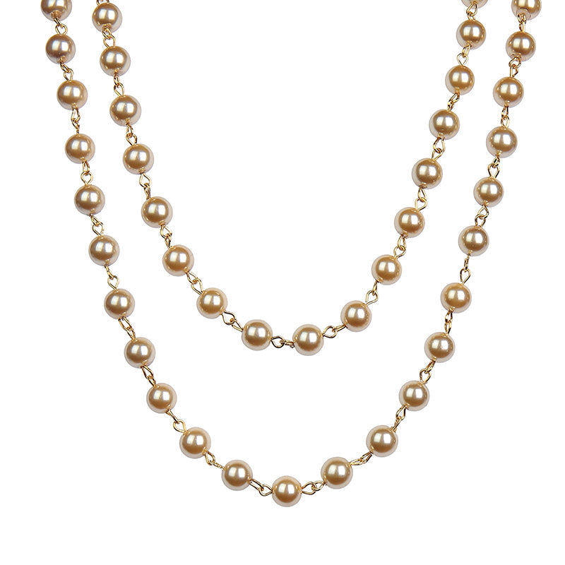 Crystal Beaded Chain Necklace N1163