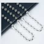 Crystal Beaded Chain Necklace N1163