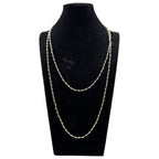 Crystal Beaded Chain Necklace N1163