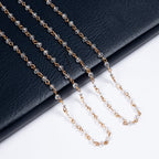 Crystal Beaded Chain Necklace N1163