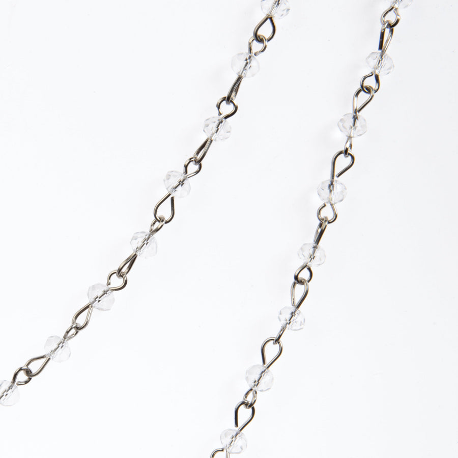 Crystal Beaded Necklaces N1163-116-WH