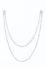 Crystal Beaded Necklaces N1163-116-WH