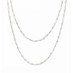 Crystal Beaded Chain Necklace N1163