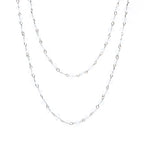 Crystal Beaded Chain Necklace N1163