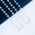 Crystal Beaded Necklaces N1163-116-WH