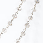 Crystal Beaded Necklaces N1163-116-WH
