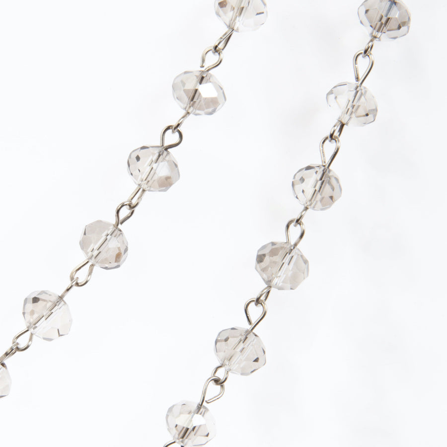 Crystal Beaded Necklaces N1163-116-WH