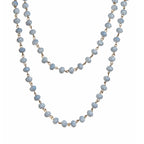 Crystal Beaded Chain Necklace N1163