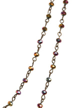 Crystal Beaded Chain Necklace N1163