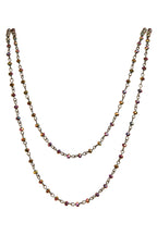Crystal Beaded Chain Necklace N1163