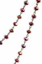 Crystal Beaded Chain Necklace N1163