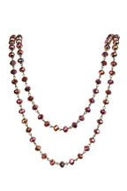 Crystal Beaded Chain Necklace N1163