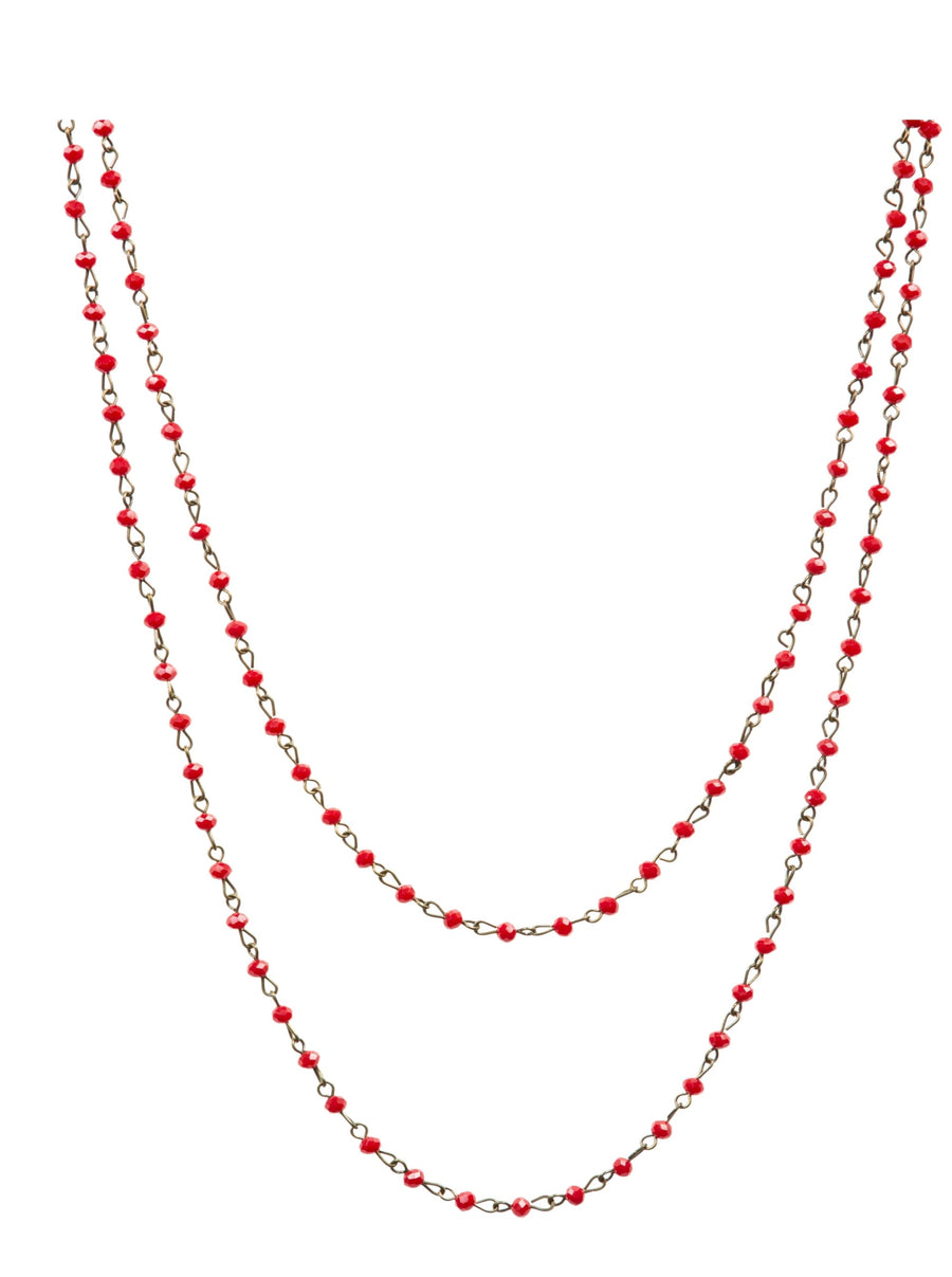 Crystal Beaded Long Necklaces N1163-12-BZ