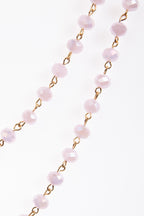 Crystal Beaded Chain Necklace N1163