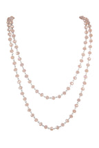 Crystal Beaded Chain Necklace N1163