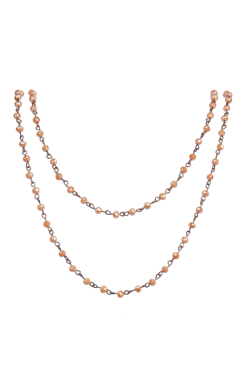 Crystal Beaded Chain Necklace N1163