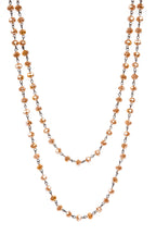 Crystal Beaded Chain Necklace N1163