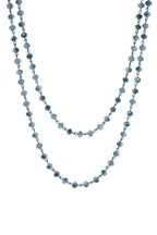 Crystal Beads Chain Necklace N1163-124-Bronze