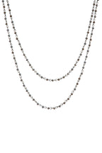 Crystal Beaded Chain Necklace N1163