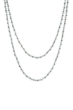 Crystal Beaded Chain Necklace N1163