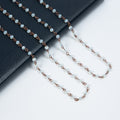 Crystal Beaded Chain Necklace N1163
