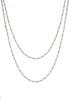 Crystal Beaded Chain Necklace N1163