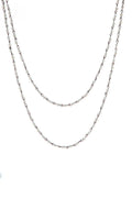 Crystal Beads Chain Necklace N1163-133-CR