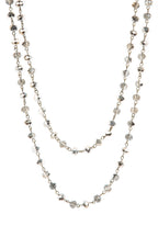 Crystal Beaded Chain Necklace N1163