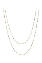 Crystal Beaded Chain Necklace N1163