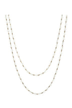 Crystal Beaded Chain Necklace N1163