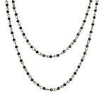 Crystal Beaded Chain Necklace N1163