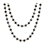 Crystal Beaded Chain Necklace N1163