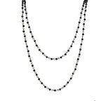 Crystal Beaded Chain Necklace N1163