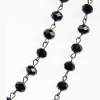 Crystal Beaded Chain Necklace N1163