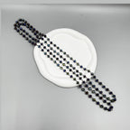 Crystal Beaded Chain Necklace N1163