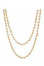 Crystal Beaded Chain Necklace N1163