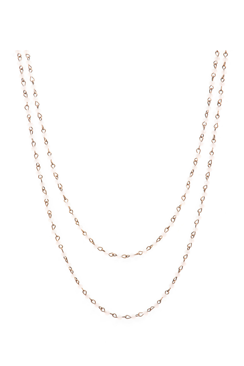 Crystal Beads Chain Necklace N1163-164-BZ