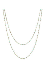 Crystal Beaded Chain Necklace N1163
