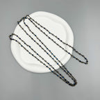 Crystal Beaded Chain Necklace N1163