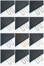 Crystal Beaded Chain Necklace N1163