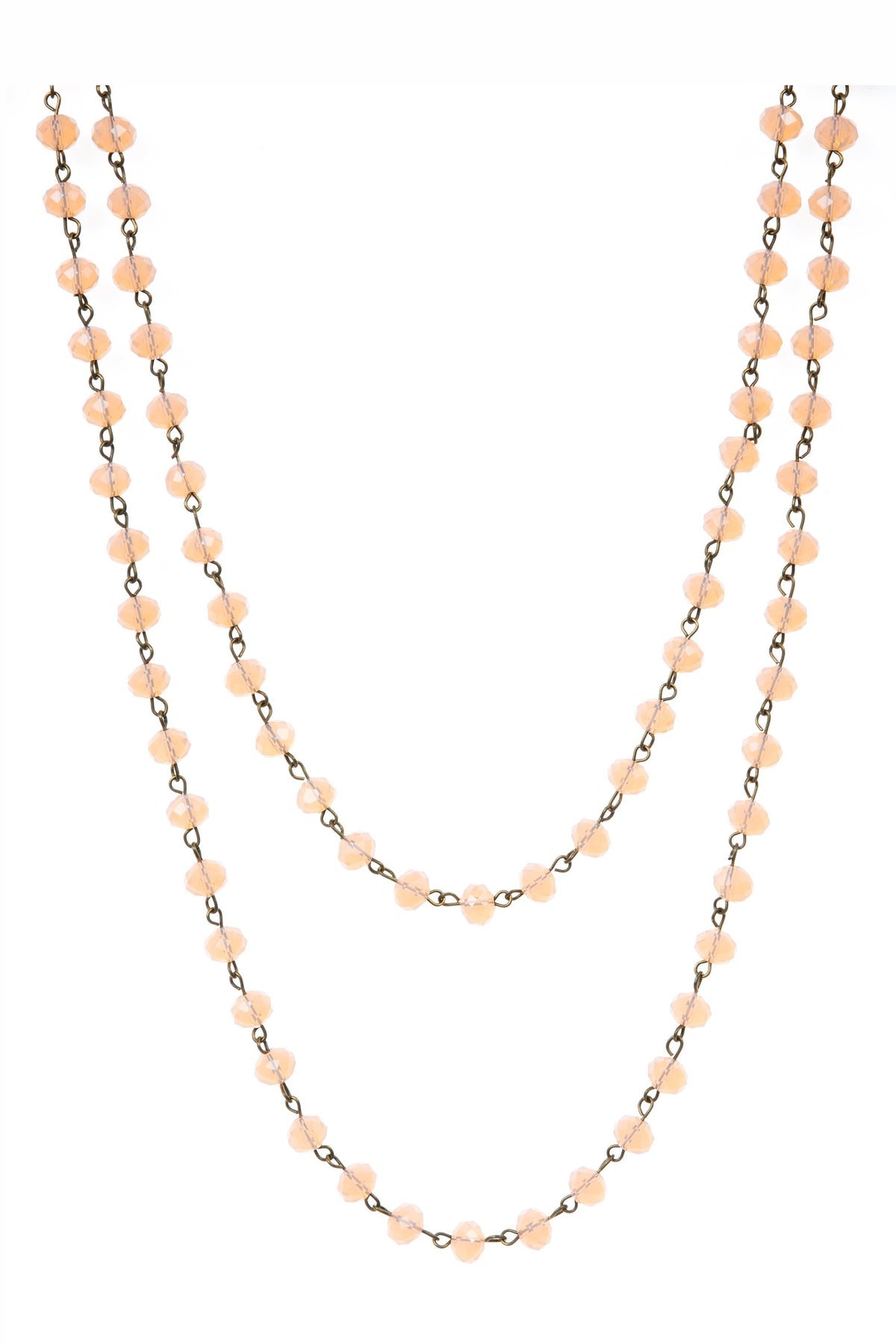 Crystal Beaded Chain Necklace N1163