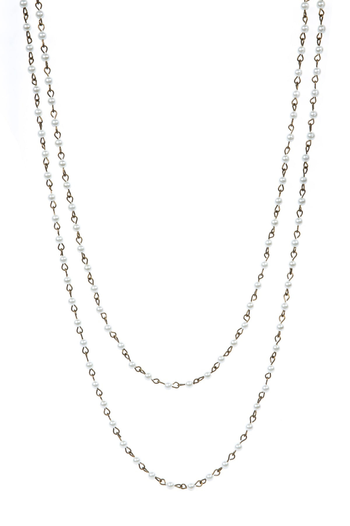 Crystal Beaded Chain Necklace N1163