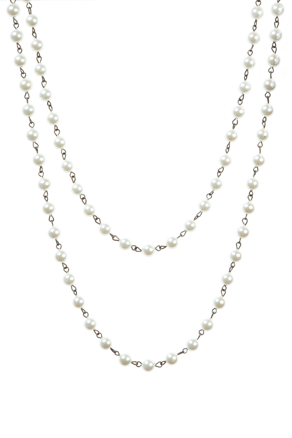 Crystal Beaded Chain Necklace N1163