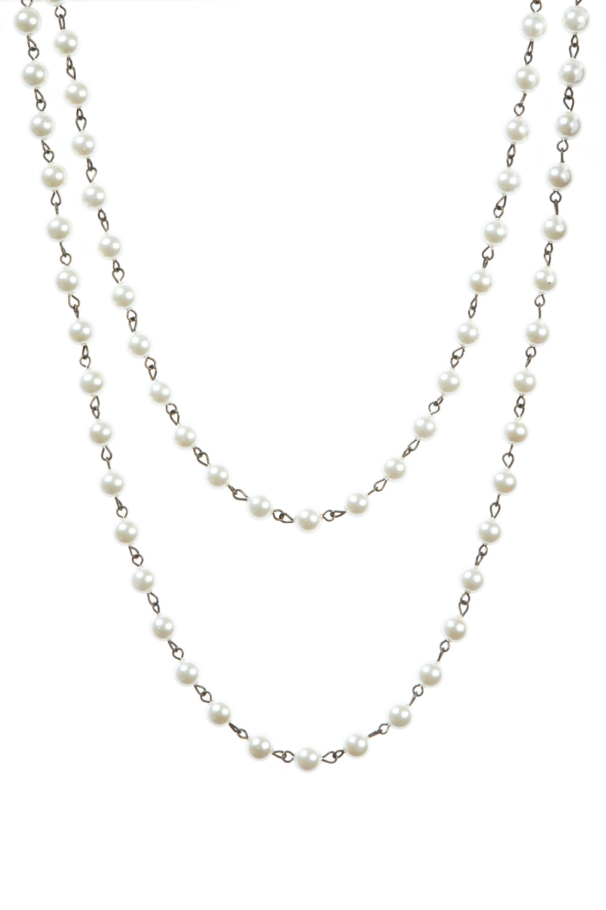 Crystal Beaded Chain Necklace N1163