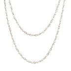 Crystal Beaded Chain Necklace N1163