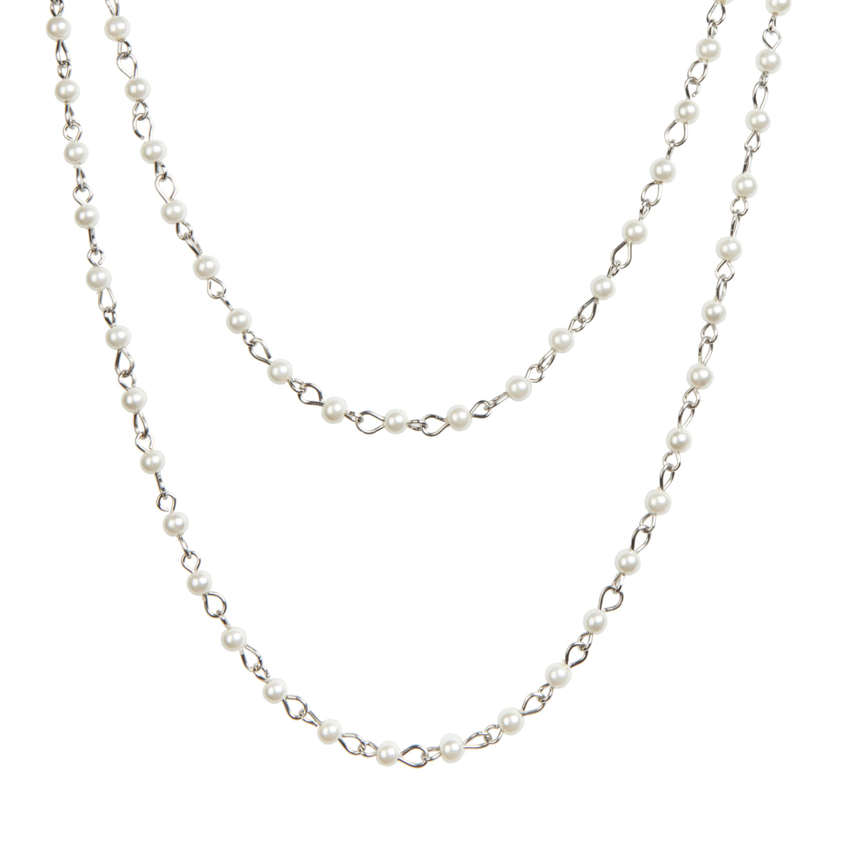 Crystal Beaded Chain Necklace N1163