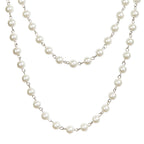 Crystal Beaded Chain Necklace N1163