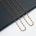 Crystal Beaded Chain Necklace N1163-38-CR